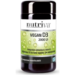 Vegan D3 - Vitamin D food supplement - 60 chewable tablets
