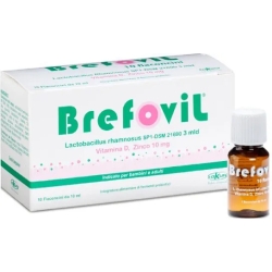 Brefovil 10 single-dose vials - lactic enzymes supplement
