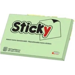 Sticky green adhesive sheets 12 blocks