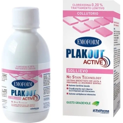 Plakout Active Sollievo 200 ml - soothing mouthwash