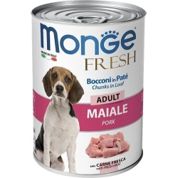 Fresh chunks in loaf pork 24 can of 400 g