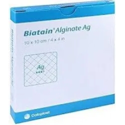Biatain Alginate Ag - 10 dressings pads 10x10 cm