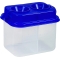 Plastic pat with 2 different sections