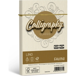 Calligraphy lino  ivory  pack of 25 envelopes