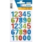 adhesive numbers multi glitter