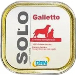 solo coniglio - wet dog & cat food rooster taste 100g