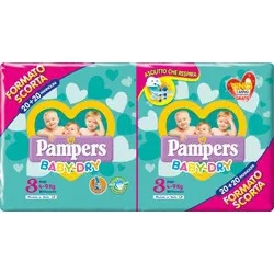 baby dry duo size 3 midi -  40 nappies