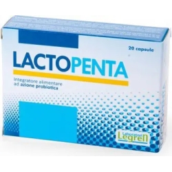 Lactopenta 20 capsules - lactobacilli based dietary supplement