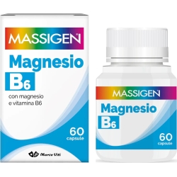 Massigen Magnesio B6 - Nervous System Health Supplement 60 Capsules