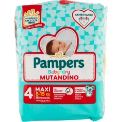 baby dry mutandino - size 4 maxi (8-15 kg) 16 diapers