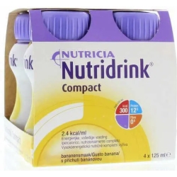Nutridrink Compact - Food Supplement banana taste 4 x 125 ml