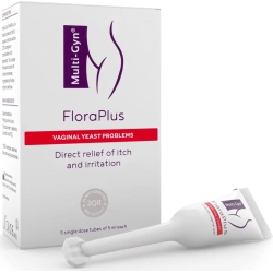 Multi-gyn floraplus treats vaginal yeast problems 5 single dose