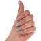 Layba Gel Polish - semipermanent nail polish n. 686 silver glitter