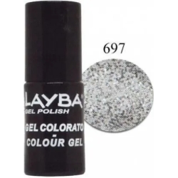 Layba Gel Polish - semipermanent nail polish n. 697 polar holo