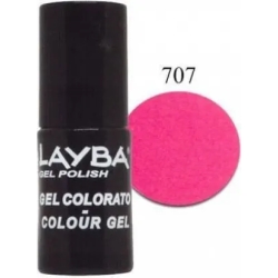 Layba Gel Polish - semipermanent nail polish n. 707 pink fluo