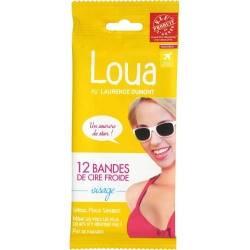 12 face wax strips