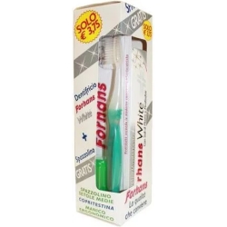 White Toothpaste and Toothbrush