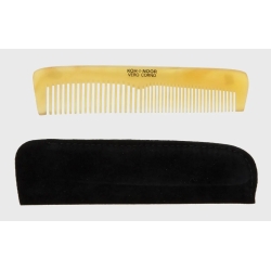 Jaspe - Real horn Comb Wide and close spread teeth with custody