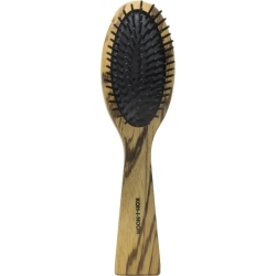 small Oval pneumatic brush Zebrano wood