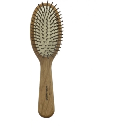 Large oval pneumatic brush in wood