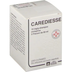 Carediesse  10 mg/g -Shampoo for seborrheic dermatitis - 2 bottles of 60 ml