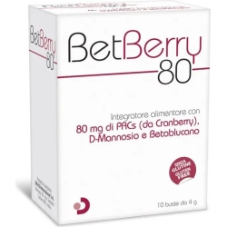 Betberry 80 - Urinary tract healt supplement 10 sachets