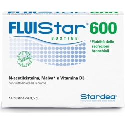 Fluistar600 bronchial secretions Food supplement - 14 sachets