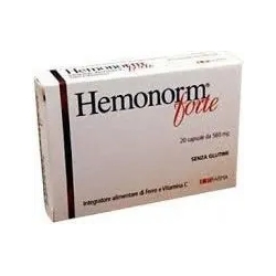 Hemonorm Forte iron and vitamin C supplement 20 Capsules