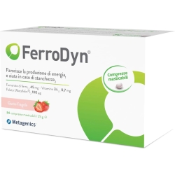 Ferrodyn - iron food supplement 84 Tablets Strawberry flavor