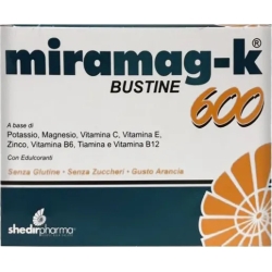 miramag-k 600 - energy supplement 20 sachets orange flavor