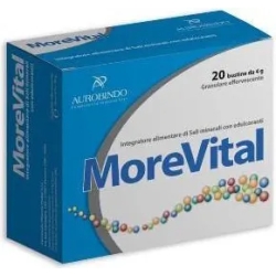 MoreVital Magnesium and potassium supplement - 20 Single-dose packs x 4g