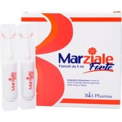 Marziale Forte - Iron, Copper, Folic Acid supplement 20 vials