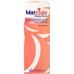 Marziale Gocce - Food Iron, Copper, Folic Acid supplement 30 ml