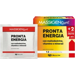 Massigen Sport Pronta Energia - energy boost Supplement 12 Sachets