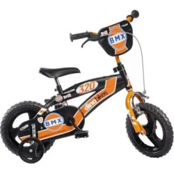 Bmx Bike black and orange size 12''