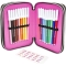 School case with 3 zip