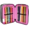 School case with 3 zip