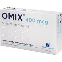 Omix400 mcg - Vitamin B supplement 30 Coated tablets
