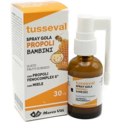 Tusseval Throat Children   - Lung Health Supplement Spray of 30 ml