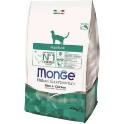 Hairball Superpremium dry food rich in chicken 400g