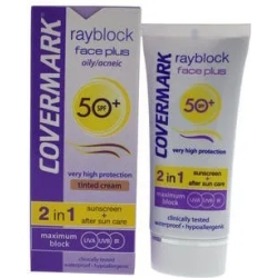 Rayblock Face Plus oily/acneic SPF50+ 2in1 - tinted cream - soft brown