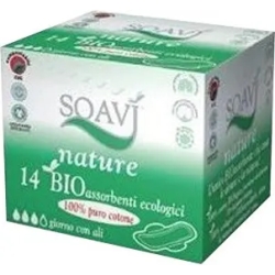 nature - 14 ecological day sanitary pads with wings