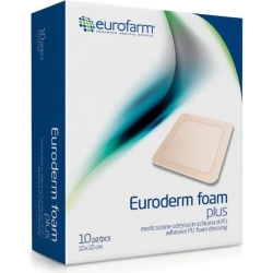Euroderm Foam Plus 10X10 cm - 10 adhesive dressings
