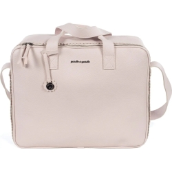 Maternity suitcase biscuit in pink eco-leather