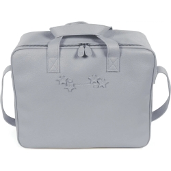 Maternity suitcase amelie in grey eco-leather