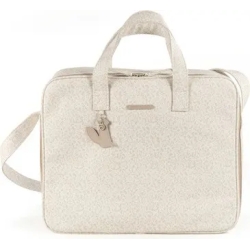 Maternity suitcase forest in beige eco-leather
