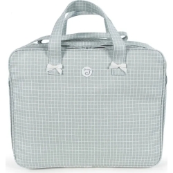 Maternity suitcase miel in grey eco-leather