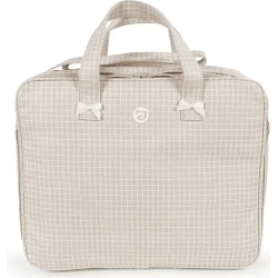 Maternity suitcase miel in beige eco-leather