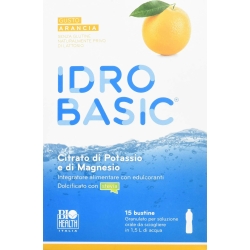 Idrobasic orange 15 sachets - potassium & magnesium supplement