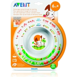 2 baby soup plates